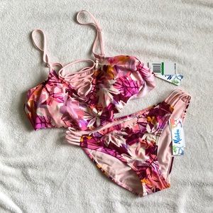 NWT Malibu Dream Girl Juniors bikini set sL